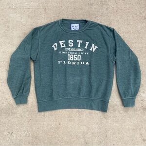 Pacific & Co. Green Women's Destin Batwing Sweatshirt Medium